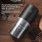 USB Rechargeable Adjustable Coarse and Fine Household Portable Electric Coffee Bean Grinder