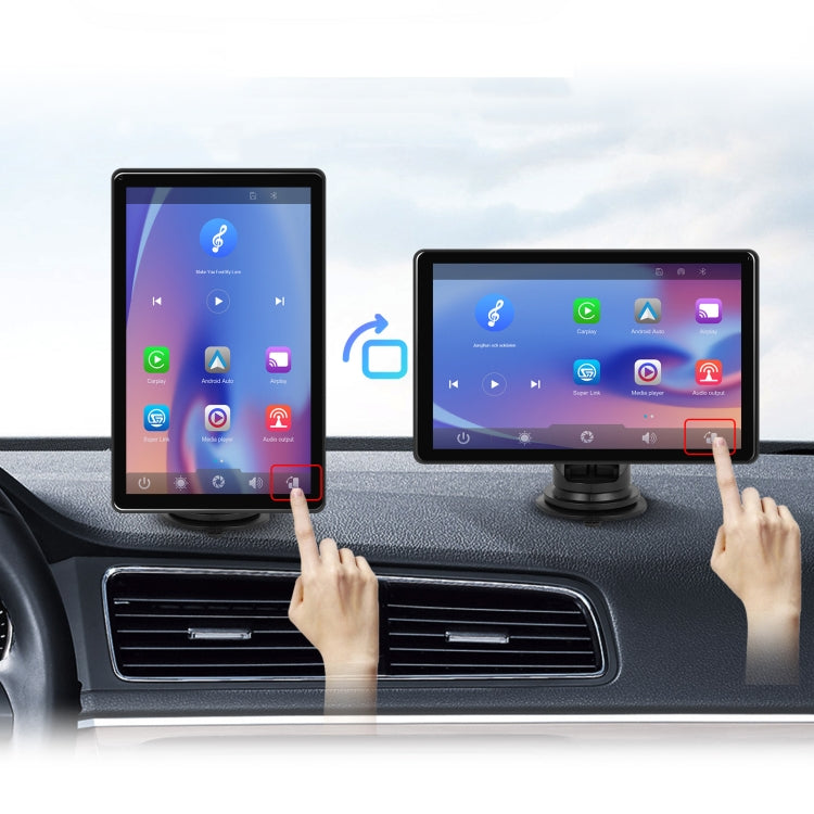 8-inch Car Full Touch Screen Player Supports Horizontal and Vertical CarPlay / Android Auto