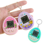 Electronic Pet Game Toy Feed Genie Nostalgic Virtual Cyber Digital Game Keychain Toy For Kids