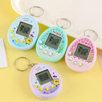Electronic Pet Game Toy Feed Genie Nostalgic Virtual Cyber Digital Game Keychain Toy For Kids