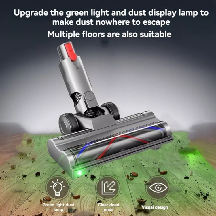 Vacuum Cleaner Lightweight Direct Drive Floor Brush Head with Dust Led Lights