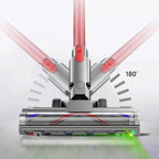 Vacuum Cleaner Lightweight Direct Drive Floor Brush Head with Dust Led Lights