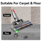 Vacuum Cleaner Lightweight Direct Drive Floor Brush Head with Dust Led Lights