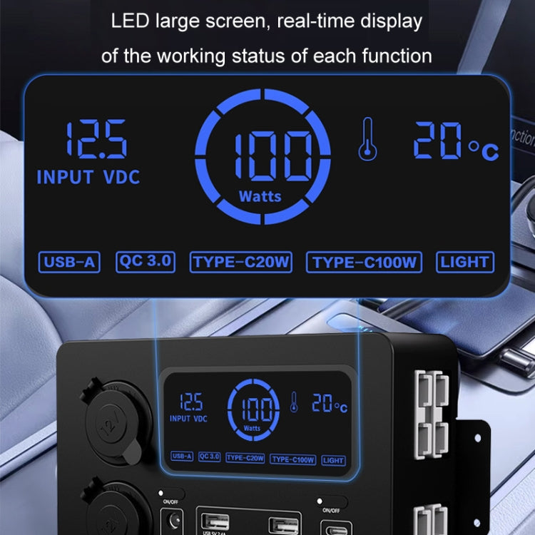 12V Car Mini Power Box Multi-Function USB Charger