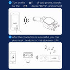 Dual Retractable Cable Car Charger Automobile Bluetooth MP3 Player