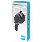 Dual Retractable Cable Car Charger Automobile Bluetooth MP3 Player