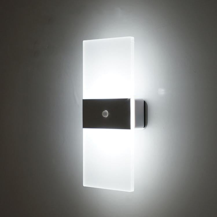 Magnetic Acrylic Smart Induction Night Light Rechargeable Wall Lamp Bedroom Bedside Lamp