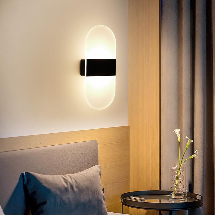 Magnetic Acrylic Smart Induction Night Light Rechargeable Wall Lamp Bedroom Bedside Lamp