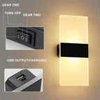 Magnetic Acrylic Smart Induction Night Light Rechargeable Wall Lamp Bedroom Bedside Lamp