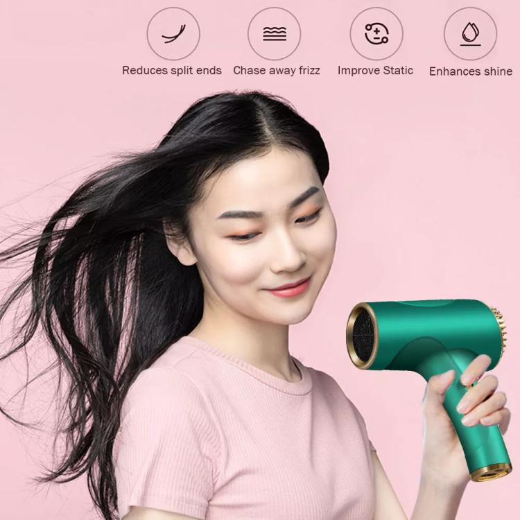 Rechargeable Wireless Hair Dryer Negative Ion Hot and Cold Wind Versatile Hairdressing Tools