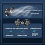 Car Brushless Motor Rear Headrest USB Double Head Fan