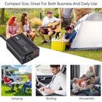 150W PD20W QC3.0 Fast Charging Car Inverter Car Cigarette Lighter Power Supply Adapter