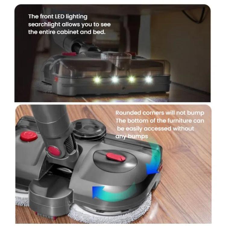 4-In-1 Electric Mop Head With UV Sterilizer Light And Water Tank