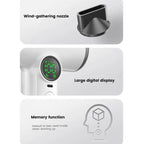 Wireless Hair Dryer With 30,000 RPM High-Speed Motor, 100-Level Adjustable Cool/Warm Air, 15600mAh Long-Lasting Battery