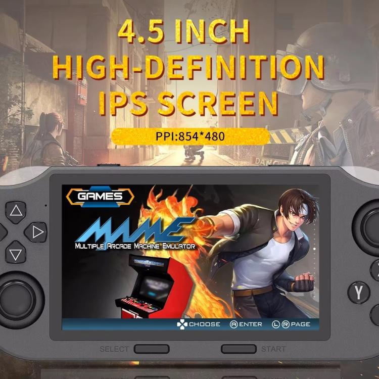 4.5-inch IPS Screen 64G Handheld Game Console Built-in 20000 Games