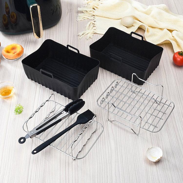Air Fryer Accessories Set Airfryer Mold Liner Reusable Oven Grill Baking Rack