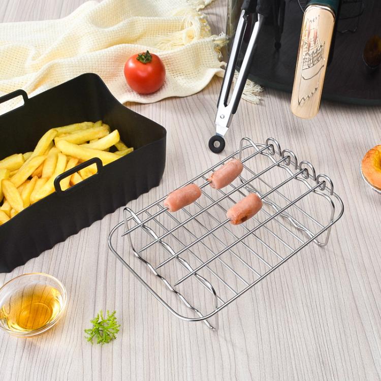 Air Fryer Accessories Set Airfryer Mold Liner Reusable Oven Grill Baking Rack