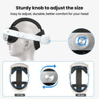 For Meta Quest 3 / 3S Adjustable Headband No Face Pressure VR Head Strap Accessories