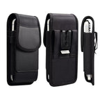 Mobile Phone Belt Clip Case Vertical Magnetic Closure Waist Pack with Card Slot For Men