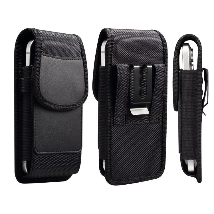 Mobile Phone Belt Clip Case Vertical Magnetic Closure Waist Pack with Card Slot For Men