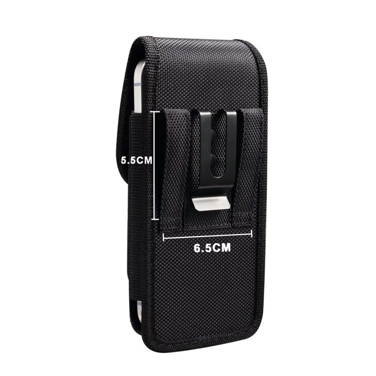 Mobile Phone Belt Clip Case Vertical Magnetic Closure Waist Pack with Card Slot For Men