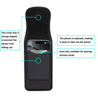 Mobile Phone Belt Clip Case Vertical Magnetic Closure Waist Pack with Card Slot For Men