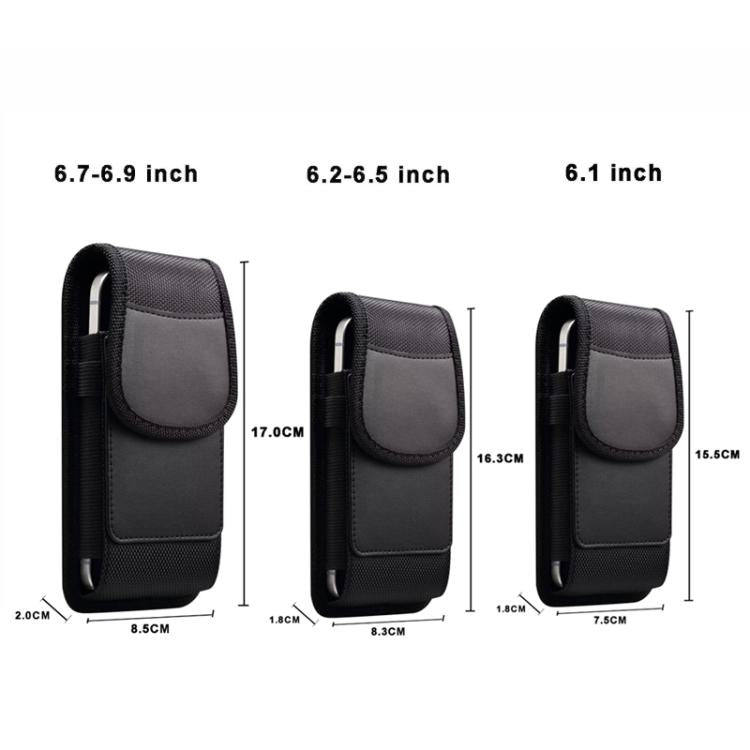 Mobile Phone Belt Clip Case Vertical Magnetic Closure Waist Pack with Card Slot For Men