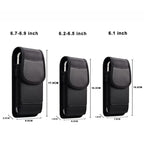 Mobile Phone Belt Clip Case Vertical Magnetic Closure Waist Pack with Card Slot For Men