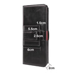 Horizontal Leather Belt Loop Cell Phone Holster Magnetic Snap Closure Waist Pack