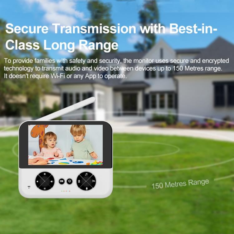 4.3 Inch IPS HD Display 720P Baby Monitor