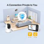 5 inch LCD Screen Auto Night Vision Baby Monitor