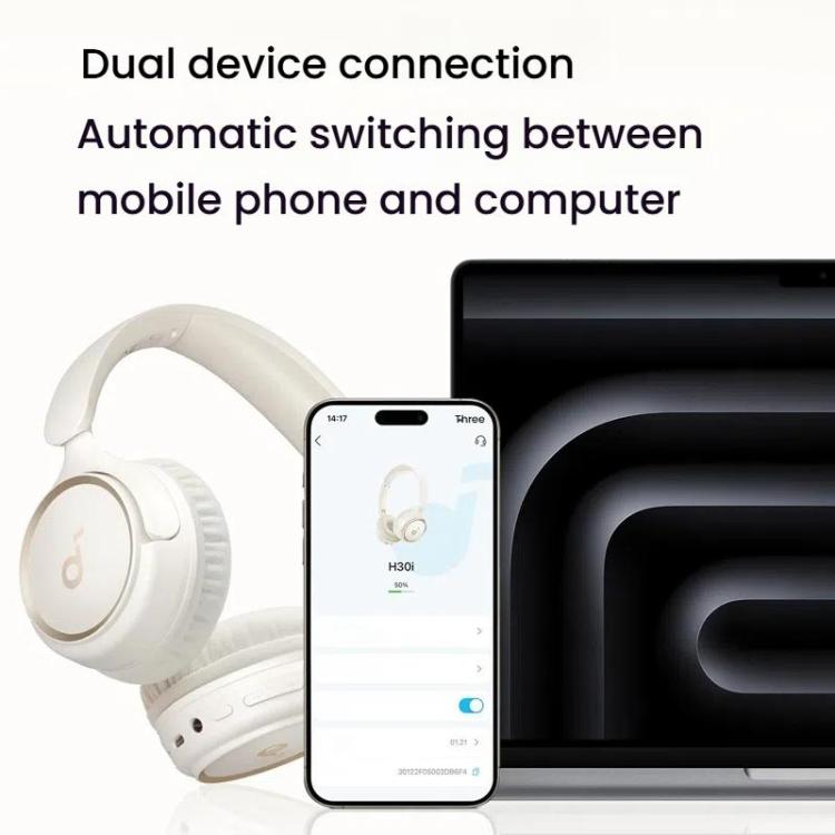 Soundcore H30i A3012 Headband Wireless Bluetooth Headset