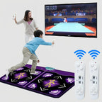 Wired Dance Mat With Motion Sensor - Dual Player Fitness Gaming Rug For TV & PC, Supports TF Card AV Interface, EU Plug