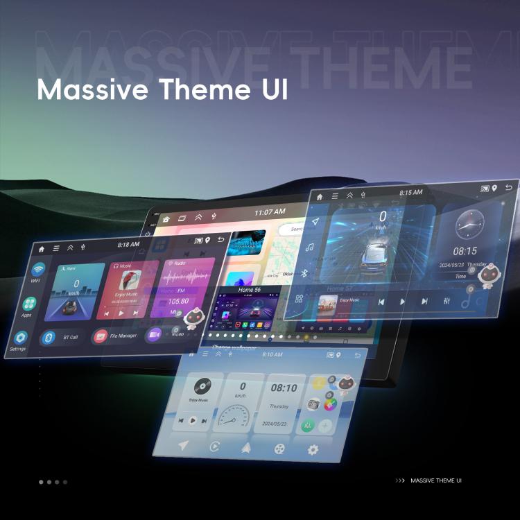 9 Inch Android 4+64G Dual-Butt Large Screen Car Carplay Built-In DAB Car Central Control Integrated Navigation System