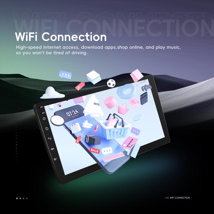 9 Inch Android 4+64G Dual-Butt Large Screen Car Carplay Built-In DAB Car Central Control Integrated Navigation System