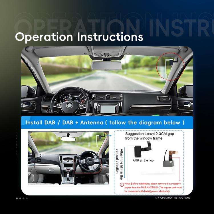 9 Inch Android 4+64G Dual-Butt Large Screen Car Carplay Built-In DAB Car Central Control Integrated Navigation System