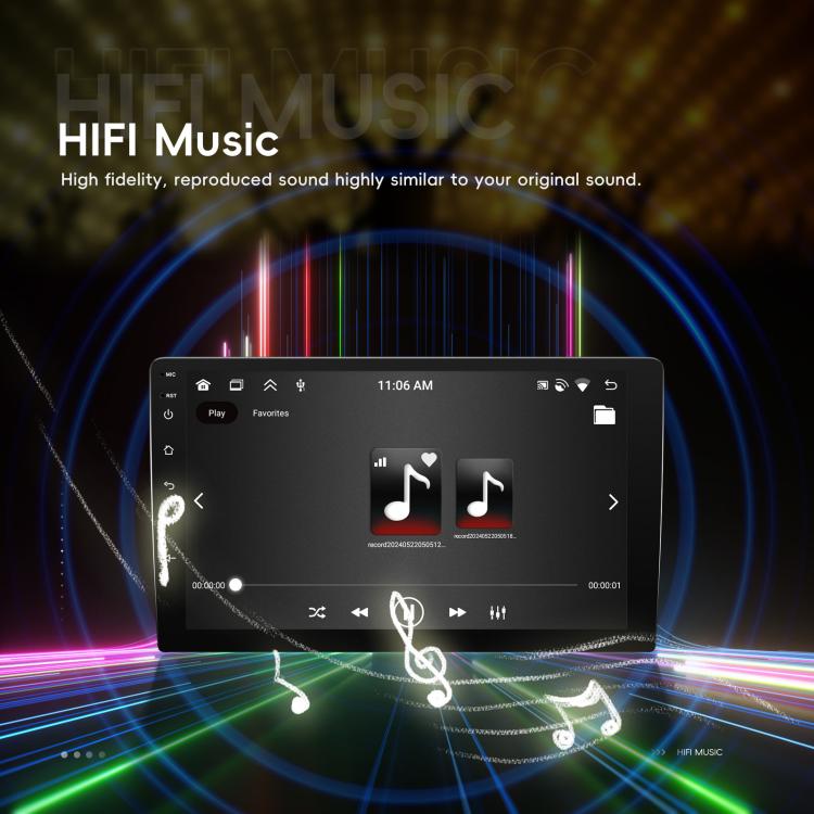 9 Inch Android 4+64G Dual-Butt Large Screen Car Carplay Built-In DAB Car Central Control Integrated Navigation System