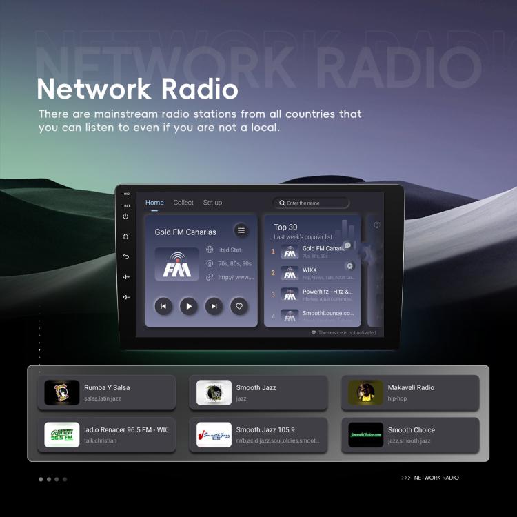 9 Inch Android 4+64G Dual-Butt Large Screen Car Carplay Built-In DAB Car Central Control Integrated Navigation System