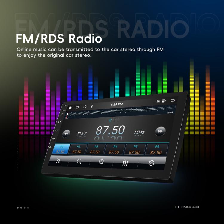 9 Inch Android 4+64G Dual-Butt Large Screen Car Carplay Built-In DAB Car Central Control Integrated Navigation System