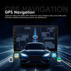 9 Inch Android 4+64G Dual-Butt Large Screen Car Carplay Built-In DAB Car Central Control Integrated Navigation System