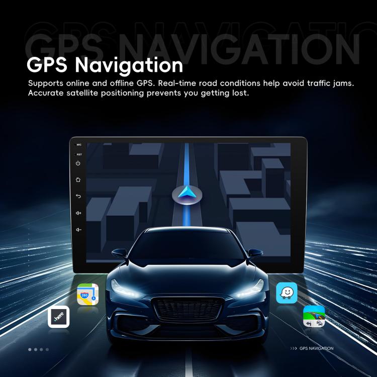 9 Inch Android 4+64G Dual-Butt Large Screen Car Carplay Built-In DAB Car Central Control Integrated Navigation System