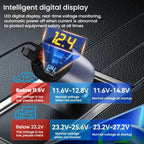 100W Metal Car Retractable Cable Cigarette Lighter Charger