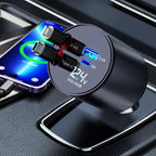 100W Metal Car Retractable Cable Cigarette Lighter Charger