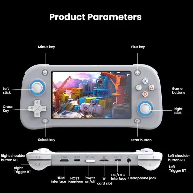 XF43 Retro Handheld Game Console Open Source 4.3 Inch Large Screen Gaming Video Players Console