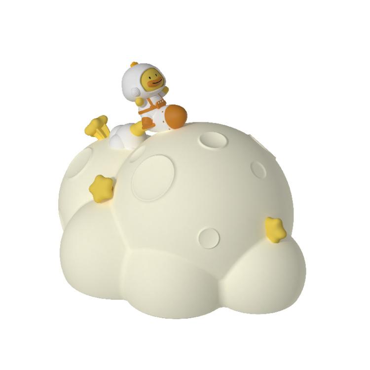 ICARER FAMILY IF-YD04 Cartoon Silicone Night Light Ornaments Astronaut Moon Lamp