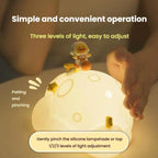 ICARER FAMILY IF-YD04 Cartoon Silicone Night Light Ornaments Astronaut Moon Lamp