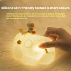 ICARER FAMILY IF-YD04 Cartoon Silicone Night Light Ornaments Astronaut Moon Lamp