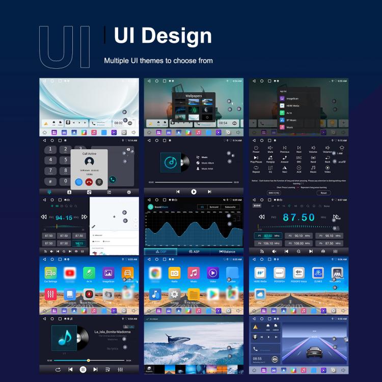 7 inch Horizontal Screen Android Navigation Car Bluetooth MP5 Player, For Renault / Captur / Symbol