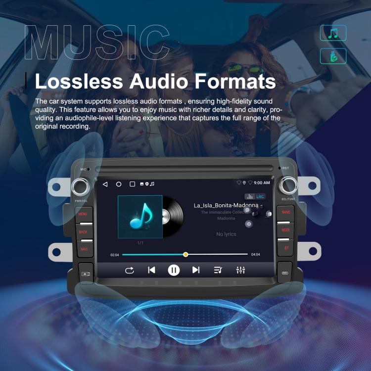 7 inch Horizontal Screen Android Navigation Car Bluetooth MP5 Player, For Renault / Captur / Symbol