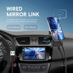 7 Inch Wired Carplay Dual Butt MP5 Player Bluetooth Big Screen Car Center Control